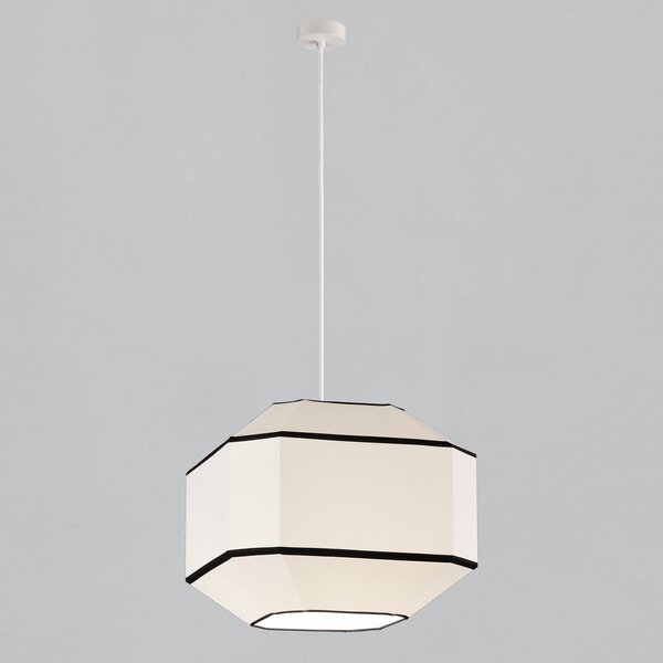 ACB Iluminacion Závěsné svítidlo BAUHAUS, ⌀ 45 cm, 1x E27 15W Barva: Bílá, Barva montury: Bílá