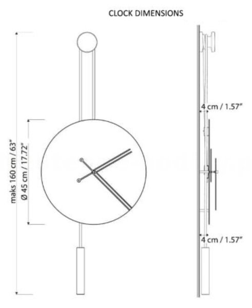 Mclocks Designové nástěnné hodiny SER45015 Serenity mat silver-silver-silver 90cm