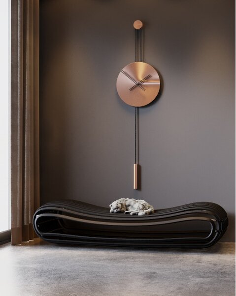 Mclocks Designové nástěnné hodiny SER45016 Serenity rose gold-black 90cm