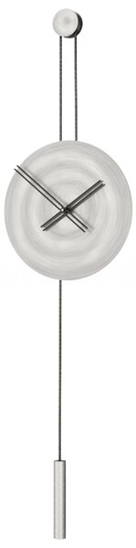 Mclocks Designové nástěnné hodiny SER45003 Serenity antique silver-black 90cm