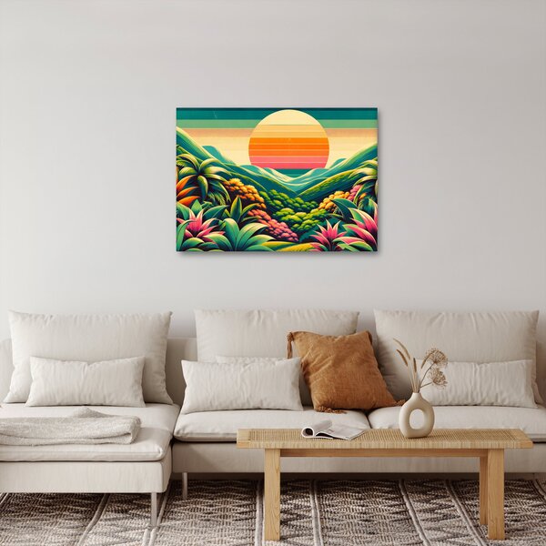 Obraz - Pestrobarevný západ slunce (70x50 cm)