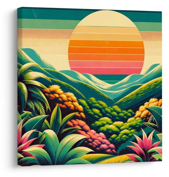 Obraz - Pestrobarevný západ slunce (30x30 cm)