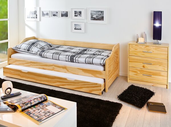 Idea Jednolůžko s přistýlkou LAURA 8808 Provedení: Bílý lak