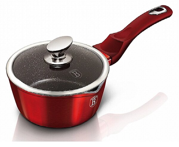 Rendlík s poklicí s mramorovým povrchem 16 cm Burgundy Metallic Line