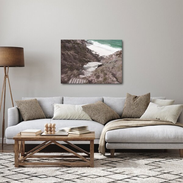 Obraz - Cesta k smaragdovému moři (70x50 cm)