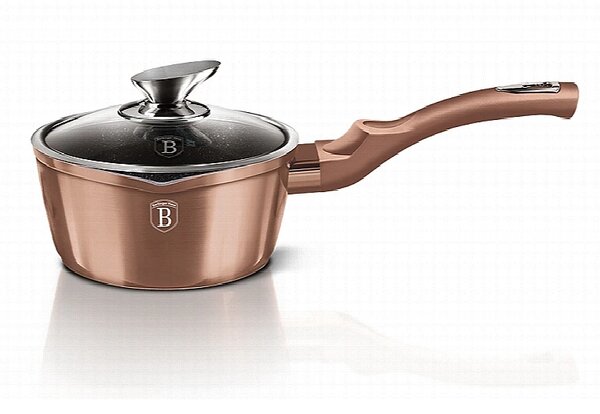 Rendlík s poklicí s mramorovým povrchem 16 cm Rosegold Metallic Line