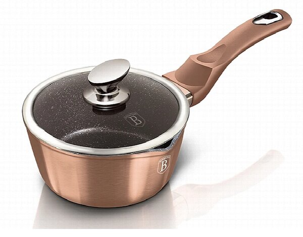 Rendlík s poklicí s mramorovým povrchem 16 cm Rosegold Metallic Line