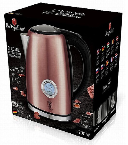 Rychlovarná konvice 1,7 l s teploměrem I-Rose Edition