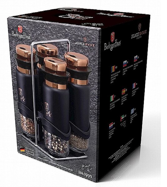 Kořenky ve stojanu sada 5 ks Black Rose Collection