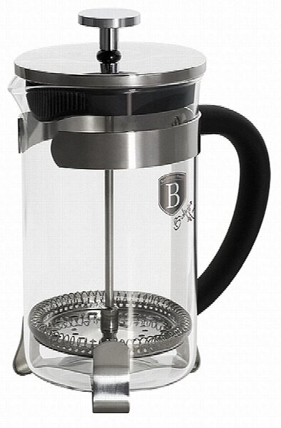 Konvička na čaj a kávu French Press 600 ml černá