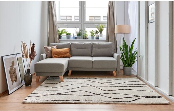 Bílý/černý koberec 80x150 cm Routa – Universal