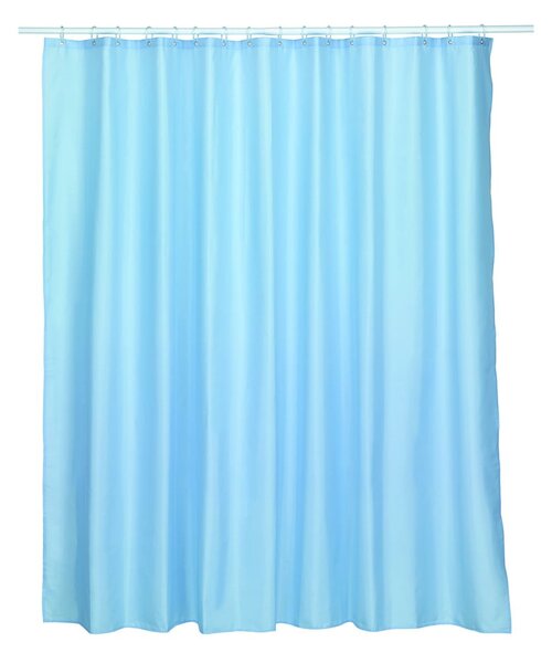 Modrý sprchový závěs Kela Laguna, 240 x 200 cm