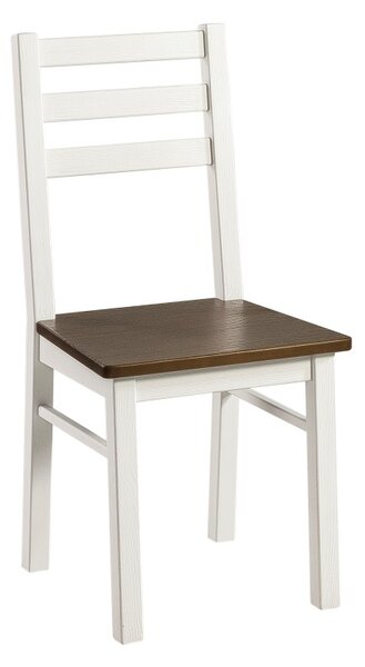 Jídelní židle ve venkovském stylu PISTOIA borovice bílá/Narbonne