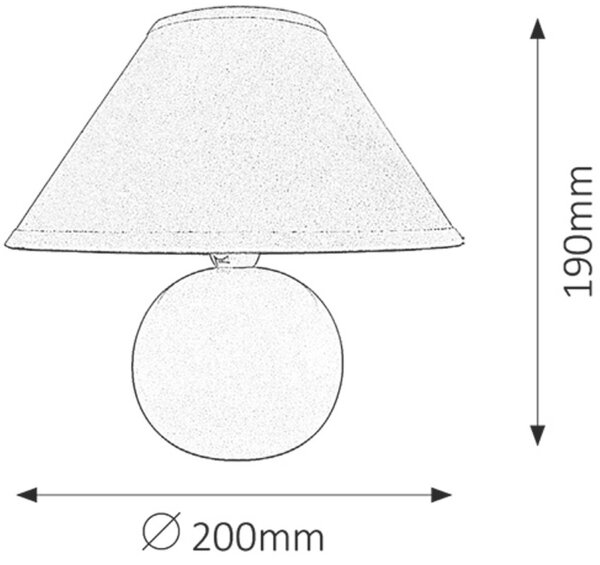 Rabalux Ariel stolní lampa 1x40 W zelená 4907