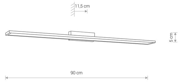 Nowodvorski Lath nástěnné svítidlo 1x16 W chrom 8175
