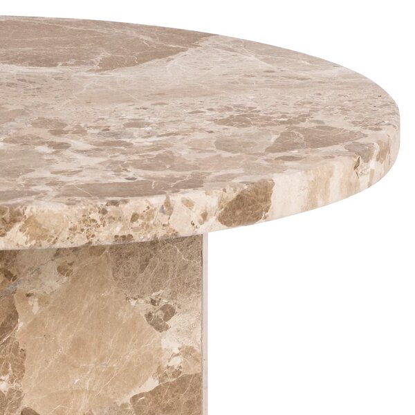 Actona Odkládací stolek Naxos 50 cm mramor Latte