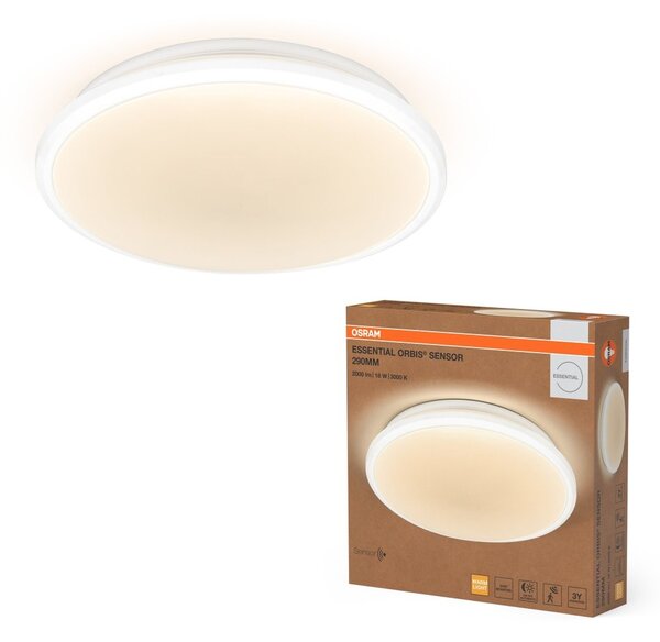Bílé stropní svítidlo 18 W Teplá bílá 290mm