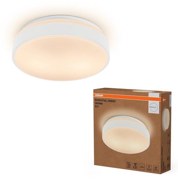 Stropní svítidlo Essential Orbis E27 385mm, Bílé