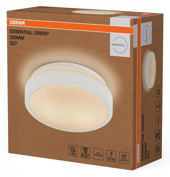 Stropní svítidlo Essential Orbis E27 220mm, Bílé
