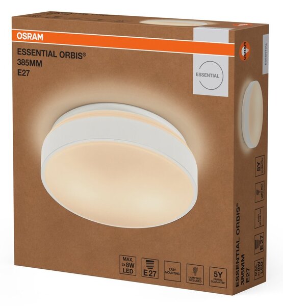 Stropní svítidlo Essential Orbis E27 385mm, Bílé