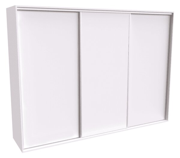 Šatní skříň FLEXI 3 s posuvnými dveřmi Varianta barvy: Bílá, Šířka: 300 cm, Výška: 240 cm