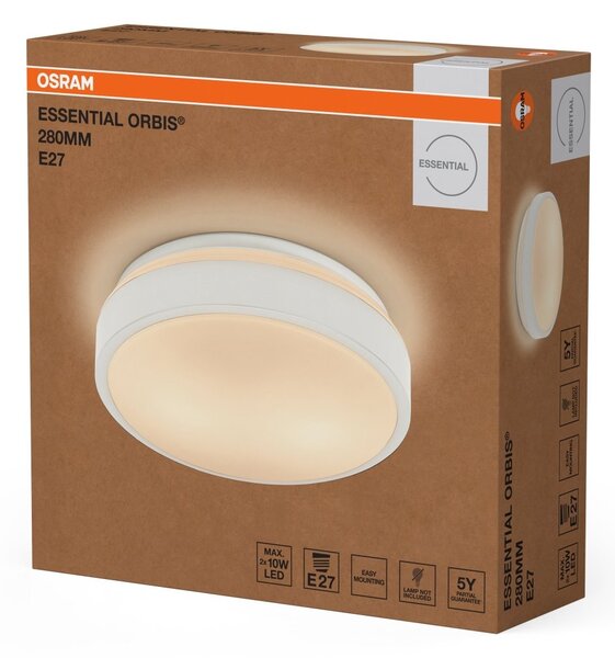 Stropní svítidlo Essential Orbis E27 280mm, Bílé