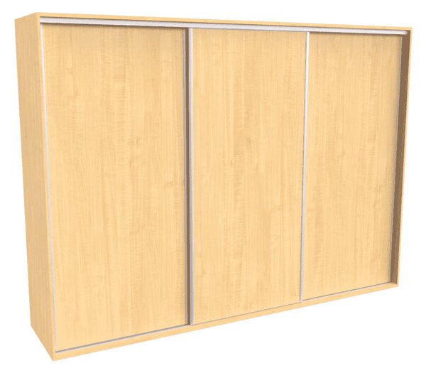 Šatní skříň FLEXI 3 s posuvnými dveřmi Varianta barvy: Javor, Šířka: 300 cm, Výška: 220 cm