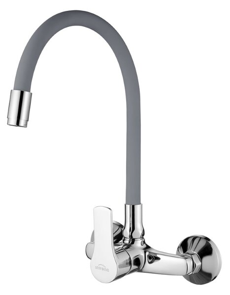 Invena Verso kuchyňská baterie na stěnu chrom-grafitová/šedá BC-82-E5S