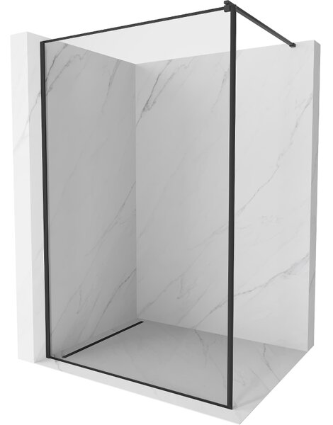 Mexen Kioto sprchová stěna Walk-in 50 x 200 cm, černý rám 8 mm, černá - 800-050-101-70-70
