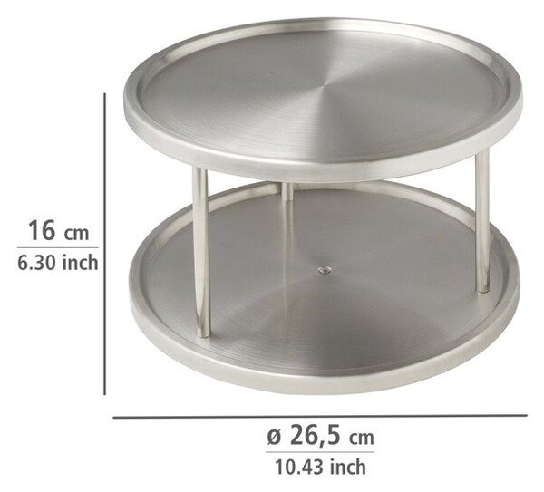 Wenko Rondell organizér 26.5x26.5x15.5 cm chrom 2335100