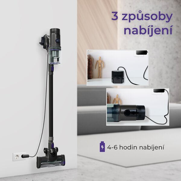 Tyčový bezdrátový vysavač, Noaton AVC600 (Rozbaleno)