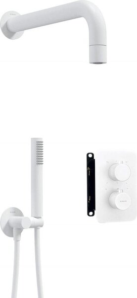 Thermostatic shower set w/ concealed box