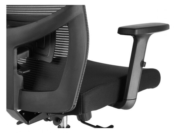 Kancelářská ergonomická židle Neoseat GRANDINI — černá, nosnost 150 kg