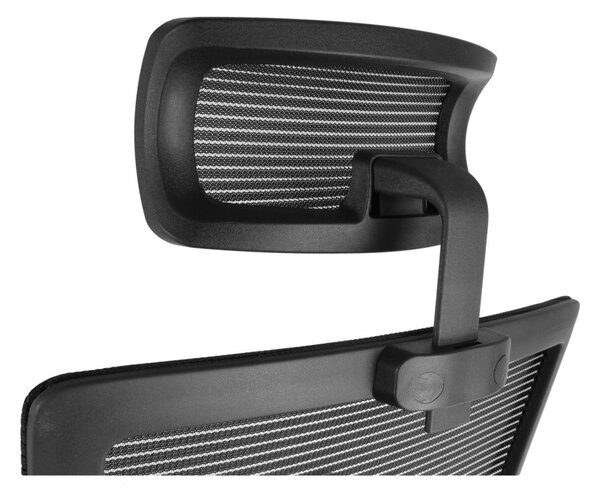Kancelářská ergonomická židle Neoseat NOVELO — síť / látka, černá, nosnost 150 kg