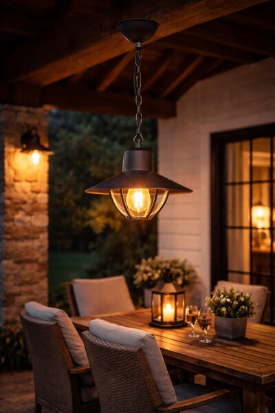Rabalux 7885 Almada venkovní závěsné svítidlo 1xE27 IP44 hnědá