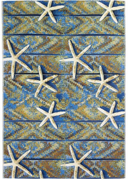 Breno Kusový koberec AQUARIUM 630/Q04X, Modrá, Vícebarevné, 120 x 180 cm
