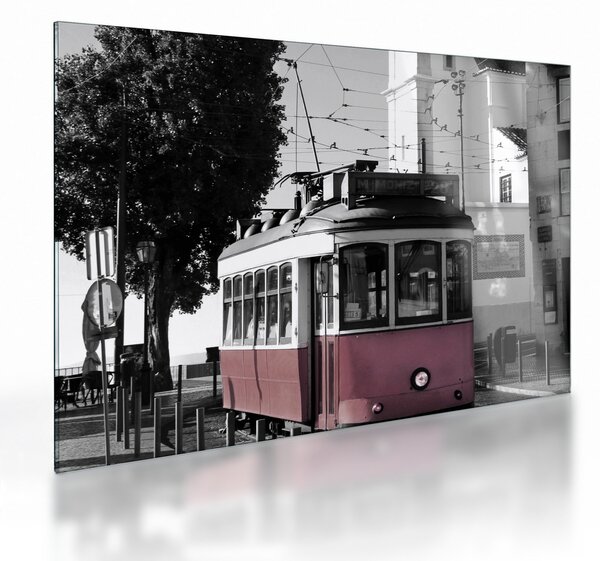 Skleněný obraz - Tramvaj (70x50 cm)