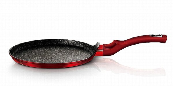 Pánev na palačinky s mramorovým povrchem 25 cm Burgundy Metallic Line