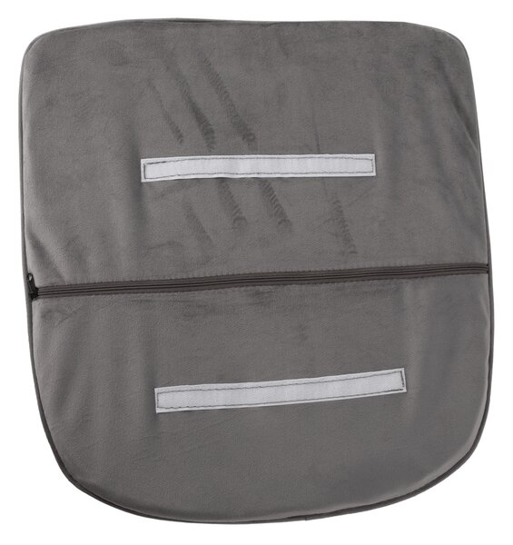 KONDELA Designové křeslo, šedá Velvet látka, ZIRKON