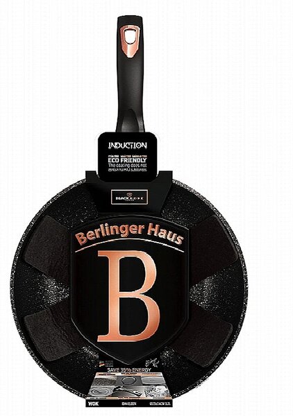 Pánev WOK s mramorovým povrchem 28 cm Black Rose Collection