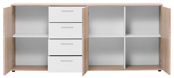 Komoda LUND 52 dub/bílá