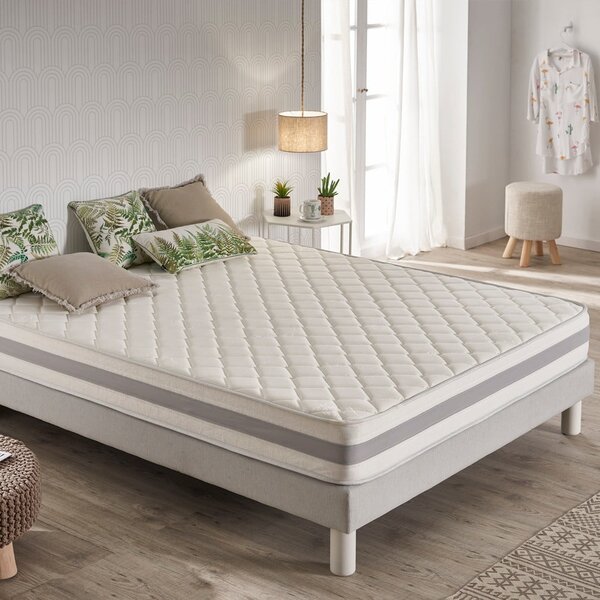 Tvrdá/středně tvrdá pěnová oboustranná matrace 140x200 cm Naturcare Aloe Vera – Moonia
