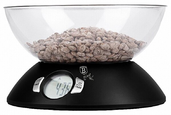 Váha kuchyňská digitální 5 kg s miskou Matte Black Collection