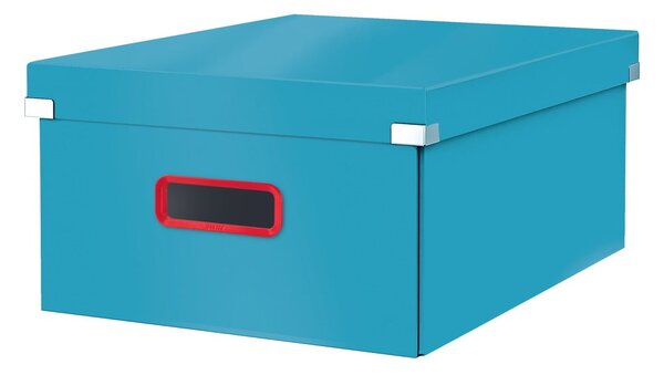 Modrá úložná krabice Leitz Cosy Click & Store, délka 48 cm