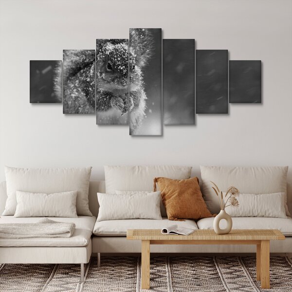 Obraz - Veverka v zimě (210x100 cm)