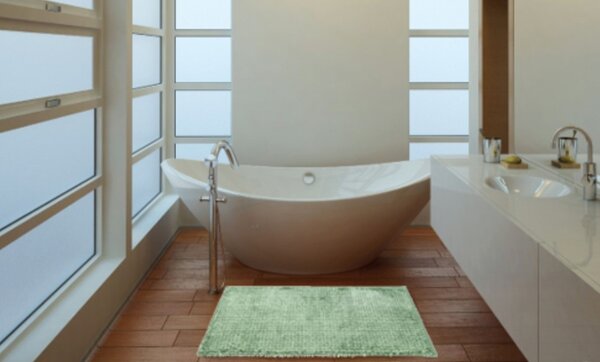 BO-MA Koupelnová předložka ELLA MICRO zelená BARVA: Zelená, ROZMĚR: 50x80 cm