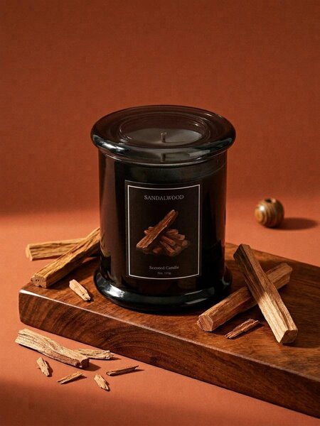 Sinsay - Vonná svíčka Sandalwood - černá
