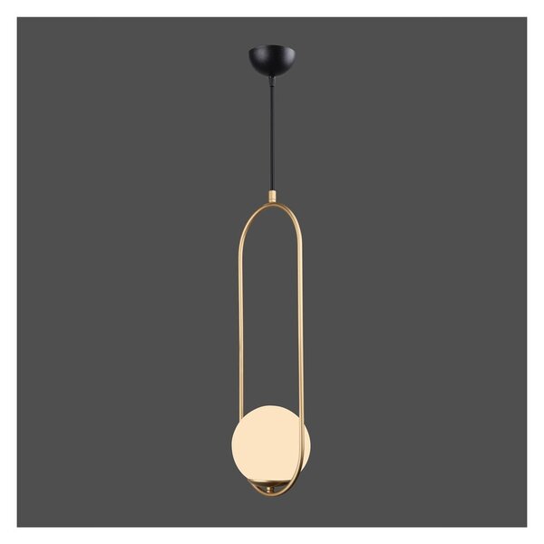 Závěsné svítidlo ve zlaté barvě Squid Lighting Arch, výška 146 cm