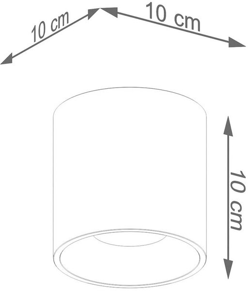Sollux Lighting Orbis stropní světlo 1x10 W zlatá SL.1180
