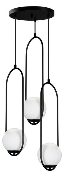 Černé závěsné svítidlo Squid Lighting Arch, výška 146 cm